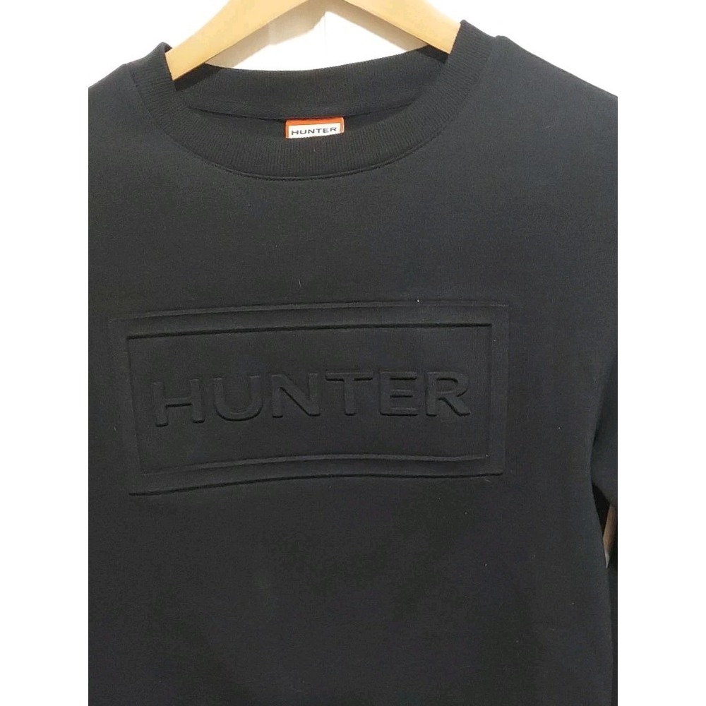Hunter X Target Black Embossed Logo Pullover Crewneck Sweatshirt Size S L Y2k